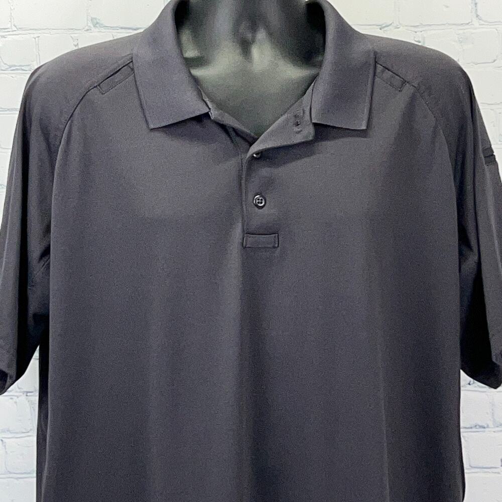 5.11 Tactical Polo Shirt 511 Short Sleeve Pen Pockets Gray Mens XL X-Large